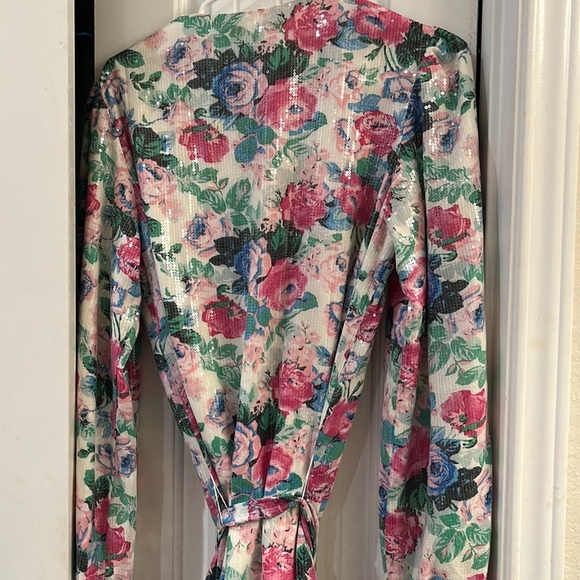 WAYF Multicolor Sequin floral dress - Picture 4 of 5